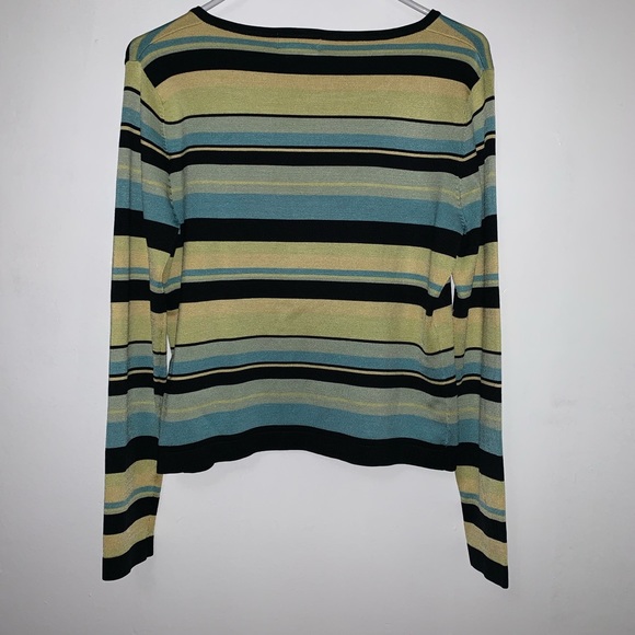 CLOSING- SEND OFFERS SILK Color Block Sweater - Picture 4 of 4